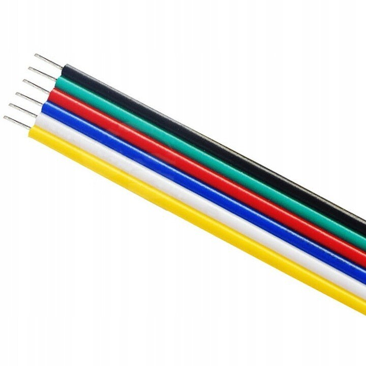 Cablu banda LED RGBCCT cablu 6x0.22mm cu 6 fire - accesoriu bandă LED [2]