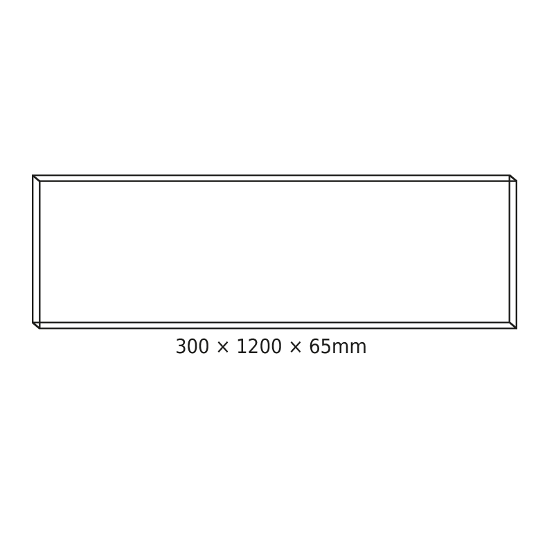 Cadru de montaj pentru panou LED 300×1200×65 mm [2]