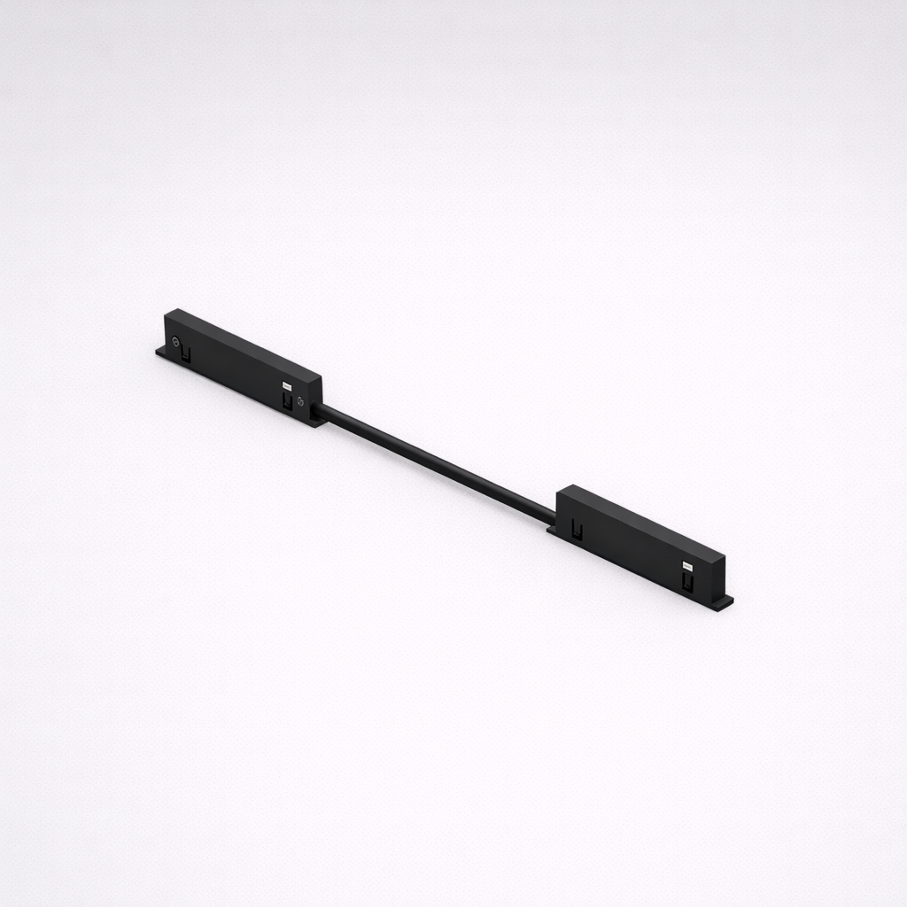 Conector de colț pentru șină magnetică 24V slim cu cablu - negru [2]