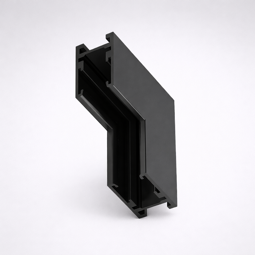 Conector de colț pentru șină magnetică aplicată 24V slim • 90° - negru (AS05-SMT-LV) [2]
