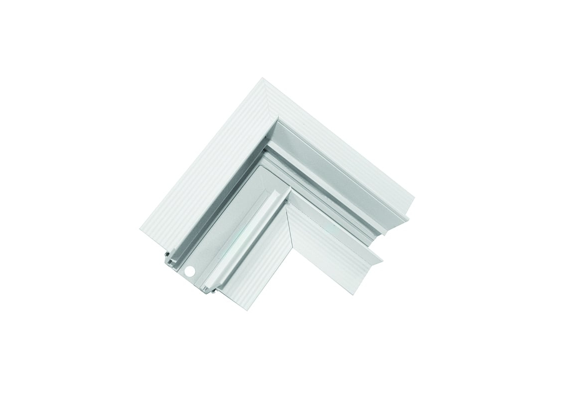 Conector de colț pentru șină magnetică încastrată 48V • 90° - alb [2]