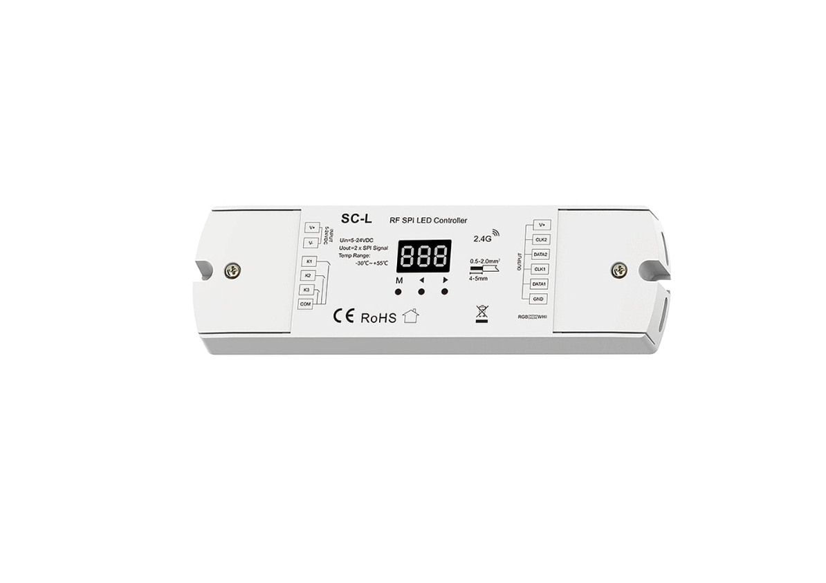 Controler LED pentru bandă digitală 5-24V • 8A • 900 pixeli - SC-L [2]