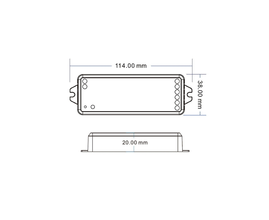 Controler LED RGB+CCT • 12-24V • 5×3A - V5-M [2]