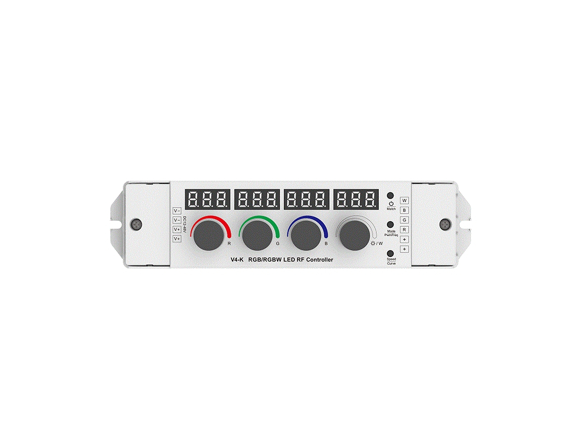 Controler LED RGB+W • 12-48V • 4×4A - V4-K [2]