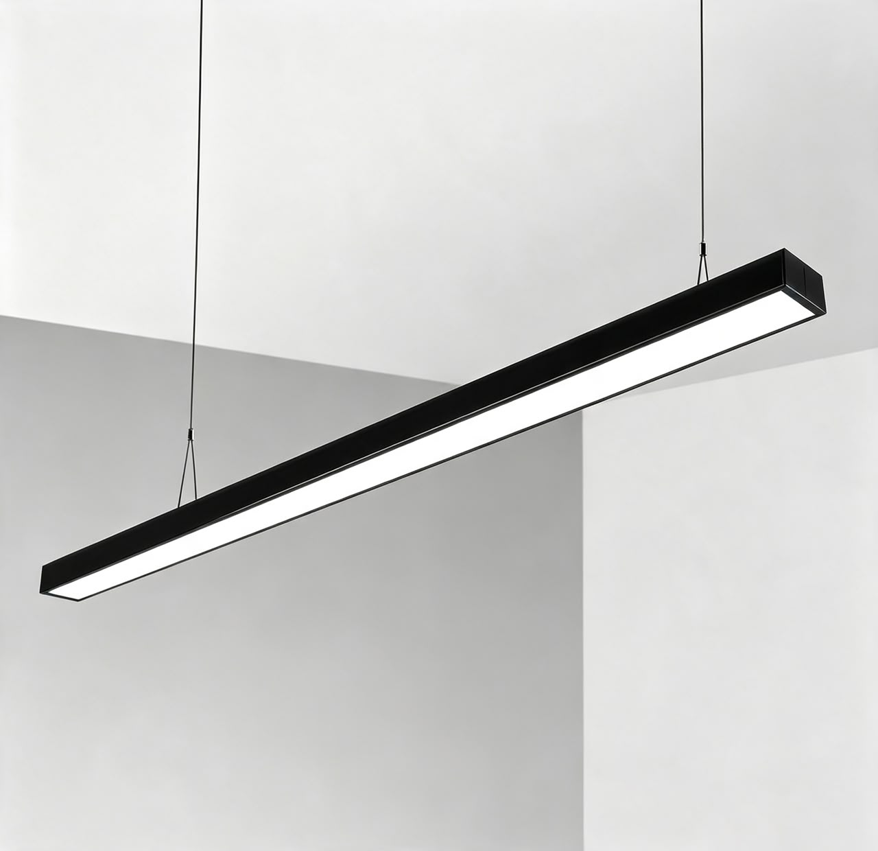Corp de iluminat LED de birou 36W • 4000K • 2340lm • 120 cm × H4 cm - alb [2]