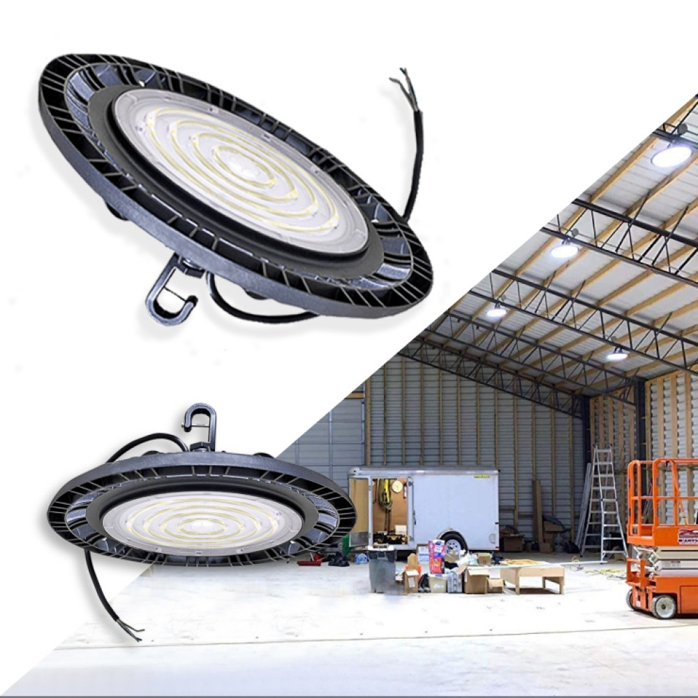 Corp industrial LED de hală 150W • 6400K • 21000lm • 90° • IP65 • Ø336 mm - aluminiu [2]