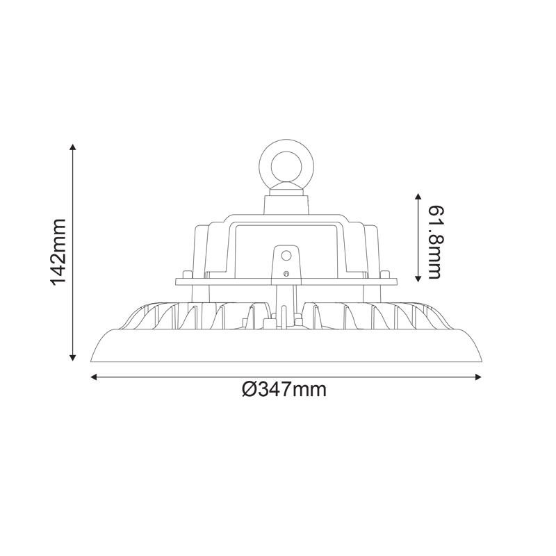 Corp industrial LED de hală dimabil 200W • 5000K • 30000lm • 90° • Ra80 • IP65 [2]