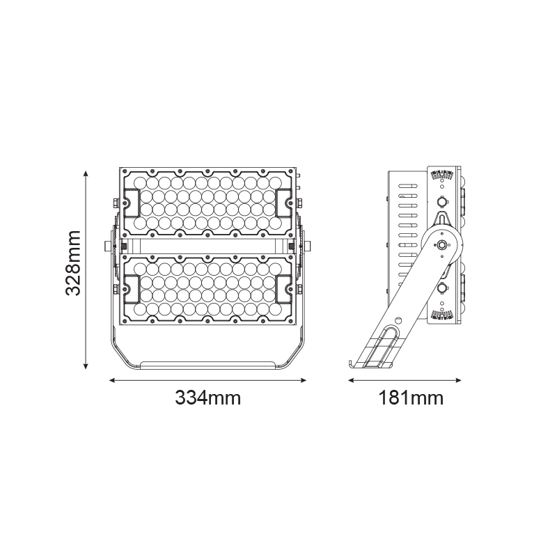 Corp industrial LED de mare putere 240W • 5000K • 37200lm • 60° • IP66 • IK10 [2]