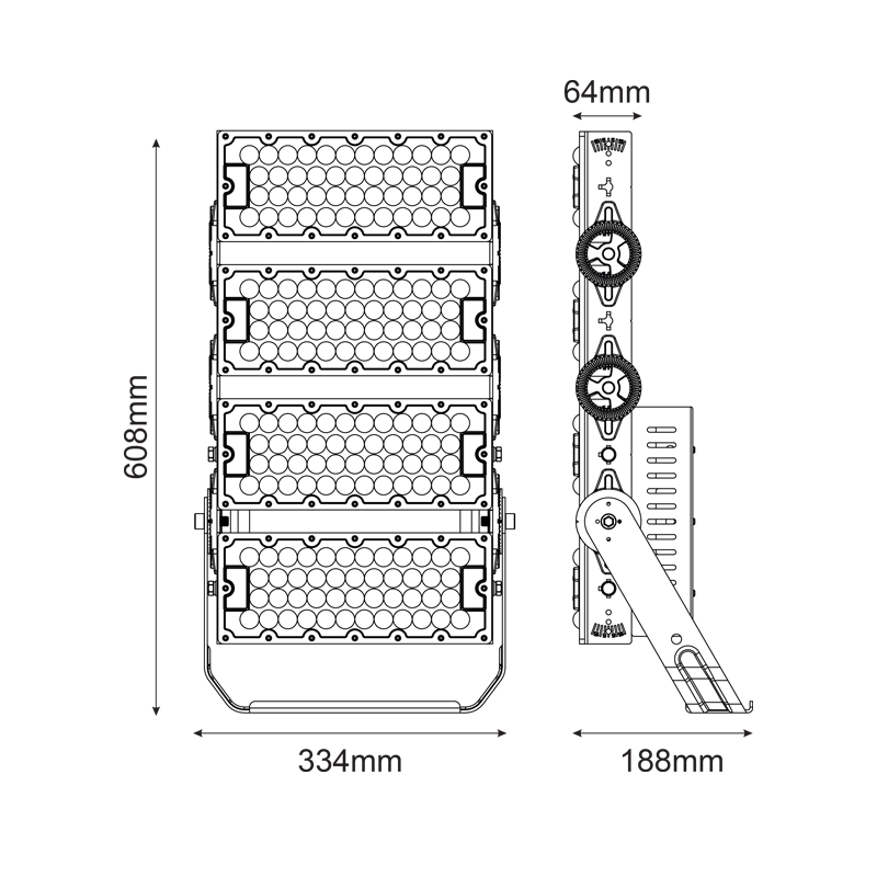 Corp industrial LED de mare putere 480W • 5000K • 74400lm • 40° • IP66 • IK10 [2]