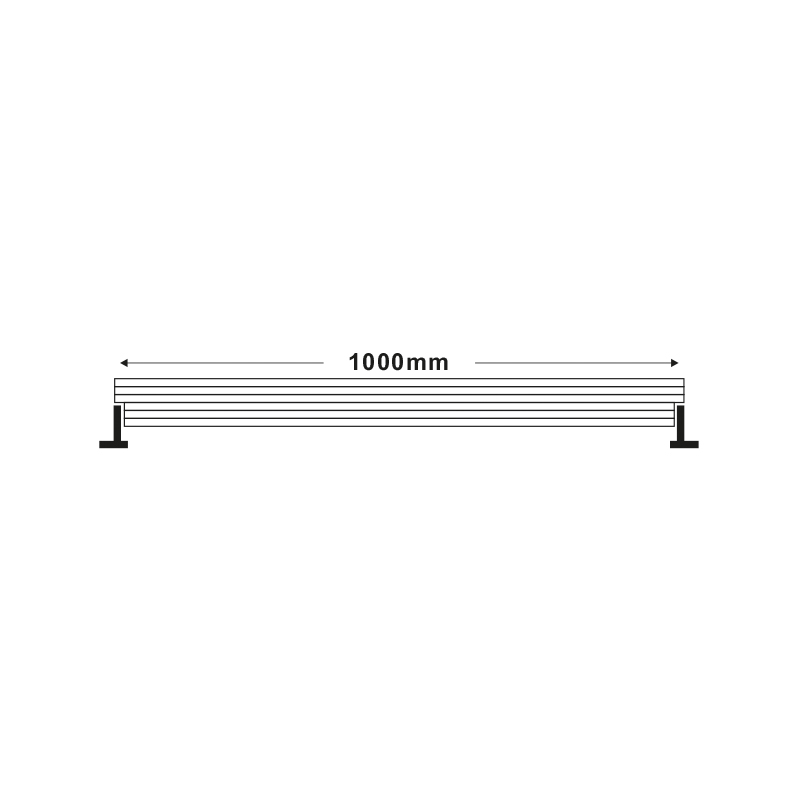 Corp liniar LED Noctura 36W • 4000K • 2880lm • Ra80 • IP66 • 1000 mm - aluminiu, sticlă, gri [2]