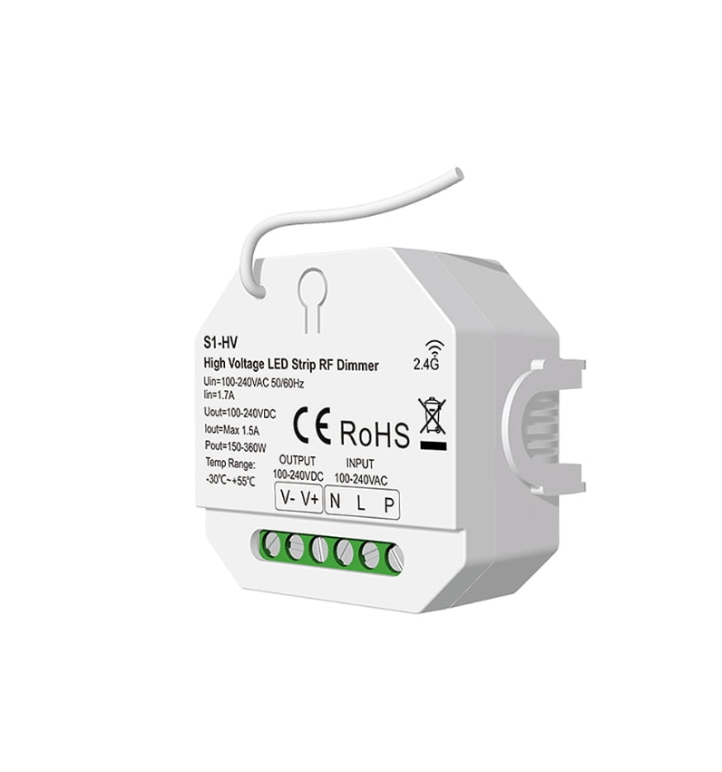 Dimmer LED RF 2,4 GHz • 100-240V • 1,5A - S1-HV [3]