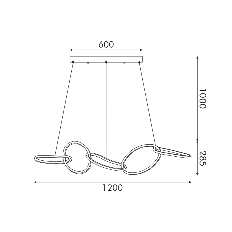 Lustră LED 72W • CCT reglabil • 5700lm - oțel inoxidabil, metal, auriu [2]