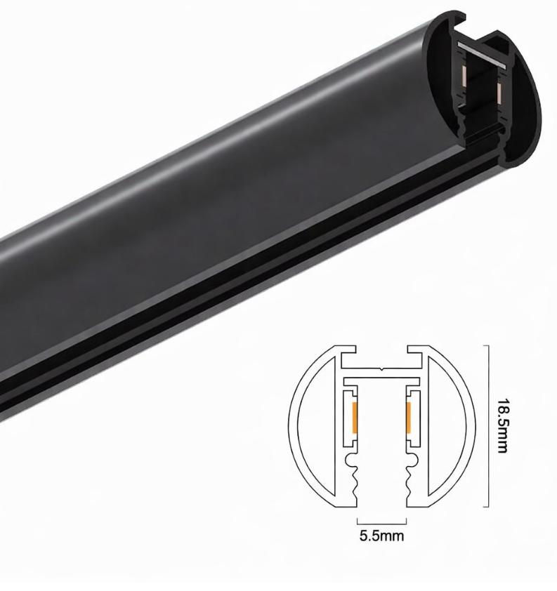 Mini șină magnetică suspendată 24V slim • 2m [2]