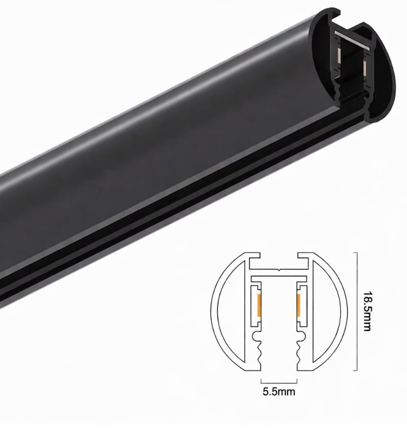 Mini șină magnetică suspendată 24V slim • 2m [4]