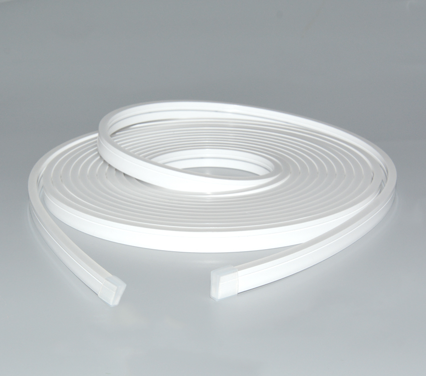Neon LED 4×10 mm 24V 6000K IP67 - furtun luminos montat pe contur [10]