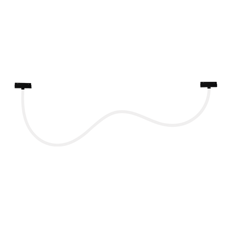 Neon magnetic 48V • 20W • 3000K • 1500lm • 360° • Ra90 • Ø22mm • 1000mm - negru [4]