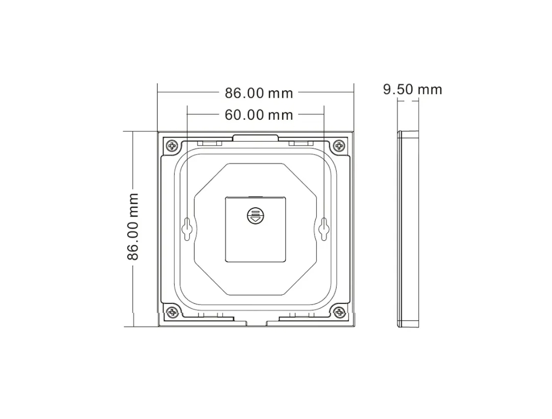 Panou de perete LED RGB+CCT • 4 zone - TW5-4(B) [3]