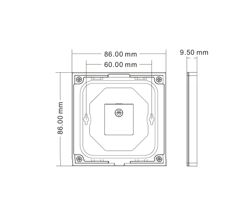 Panou de perete LED RGB+W • 4 zone - TW4-4(B) [3]