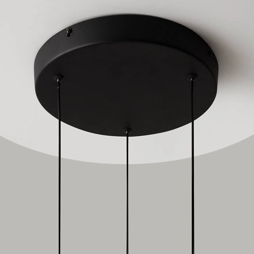 Pendul LED Misterio 15W • 2700K • 2000lm • Ø38 cm × H320 cm - metal, sticlă, negru [3]