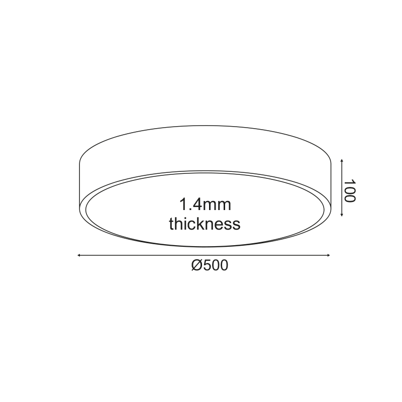 Plafonieră LED Optimus 50W • CCT reglabil • 4800lm • Ø50 cm × H10 cm - metal, alb [2]