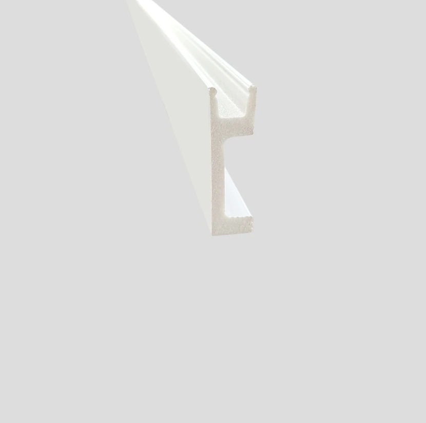 Profil aluminiu LED decorativ din duropolimer alb [3]