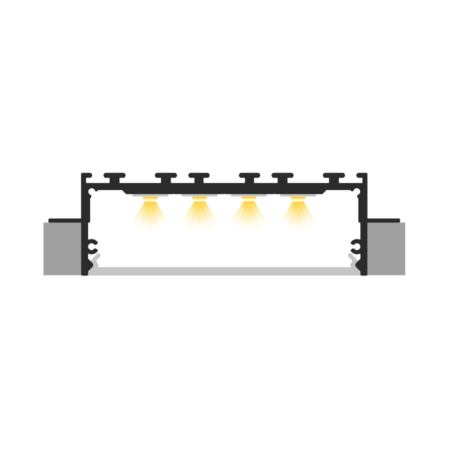 Profil aluminiu LED P27-2 argintiu anodizat [3]