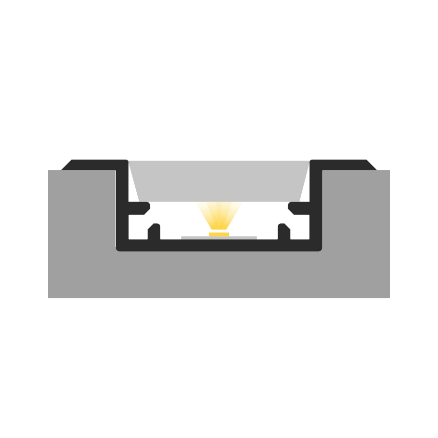 Profil aluminiu LED P11-2 alb [3]
