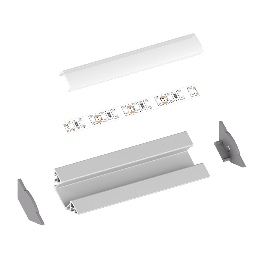 Profil aluminiu LED încastrat P7-1 alb [4]