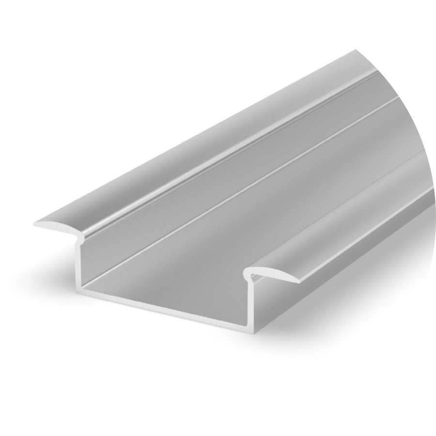 Profil aluminiu LED încastrat P14-1 argintiu anodizat [2]