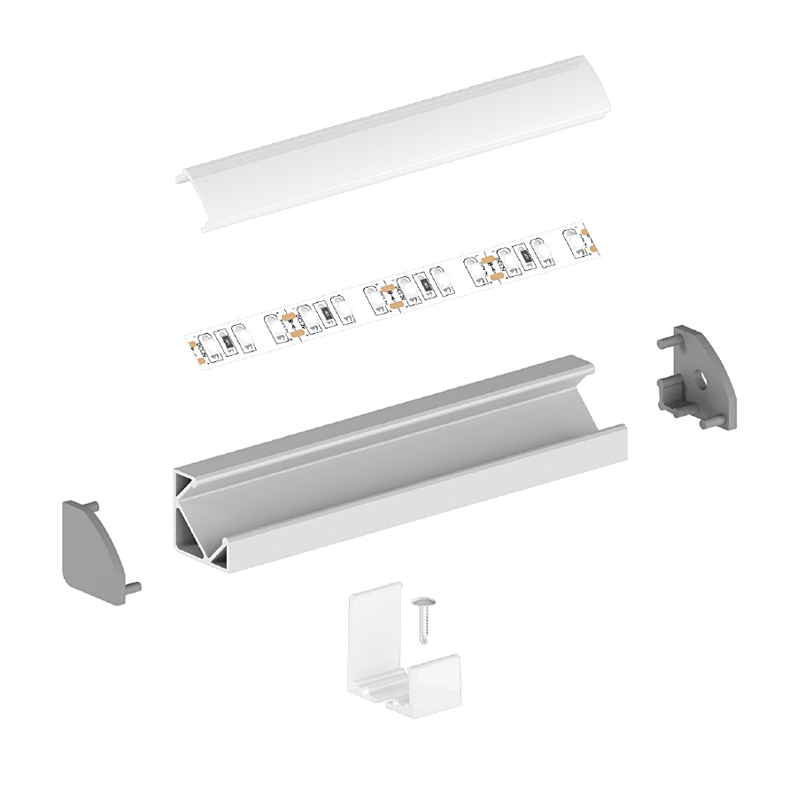 Profil aluminiu LED de colț P3-1 negru [5]