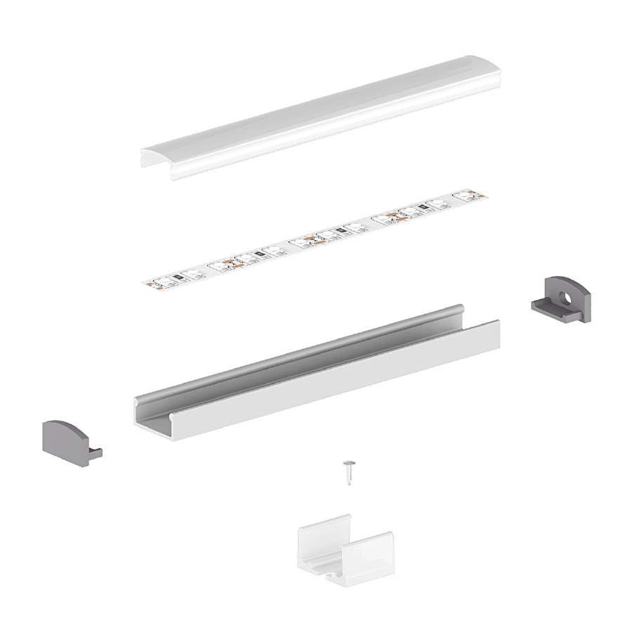 Profil aluminiu LED aplicat P4-1 negru [4]