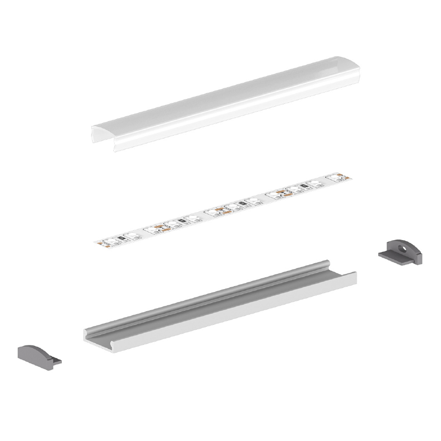 Profil aluminiu LED aplicat P4-3 negru [3]