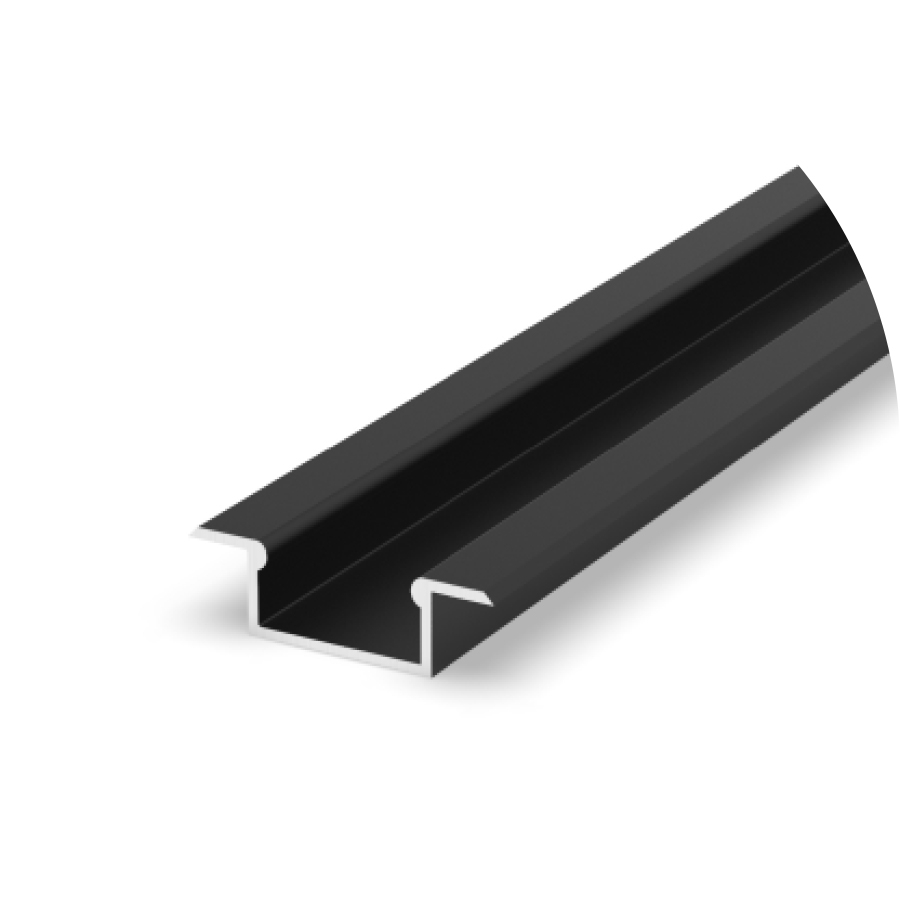Profil aluminiu LED încastrat P6-2 negru [2]