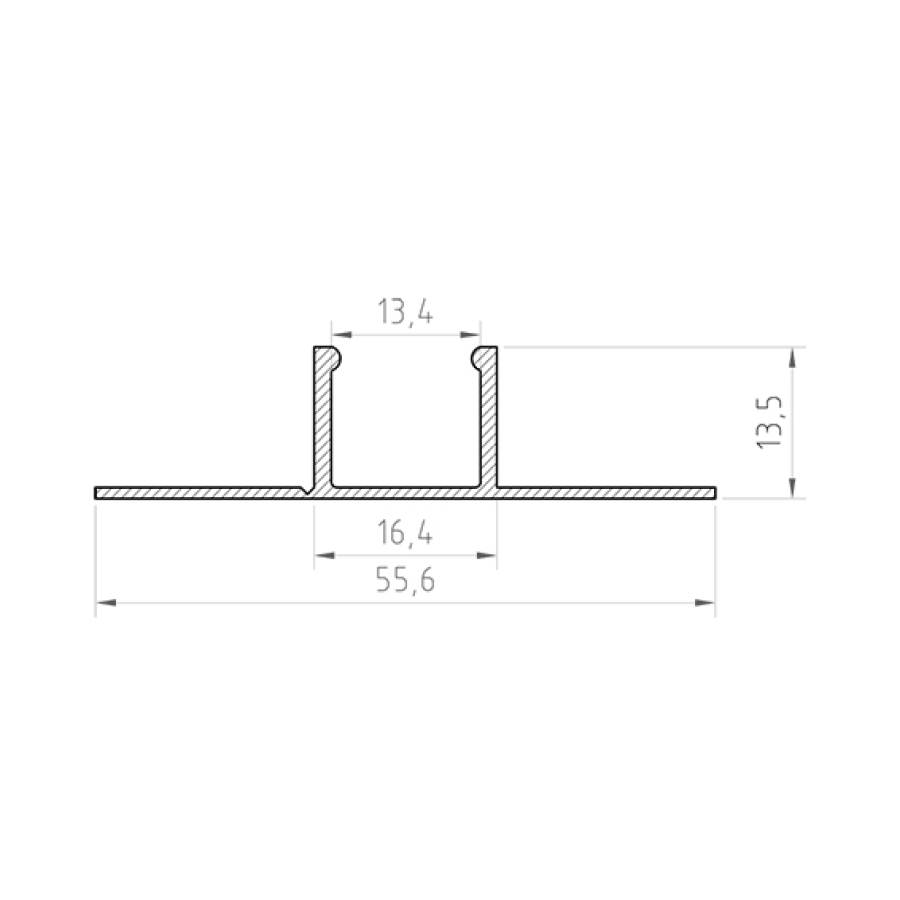 Profil aluminiu LED încastrat P17-1 [2]