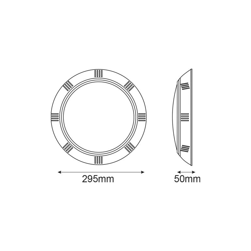 Proiector LED subacvatic 25W • 3000K • 2000lm • 90° • IP68 - plastic [2]