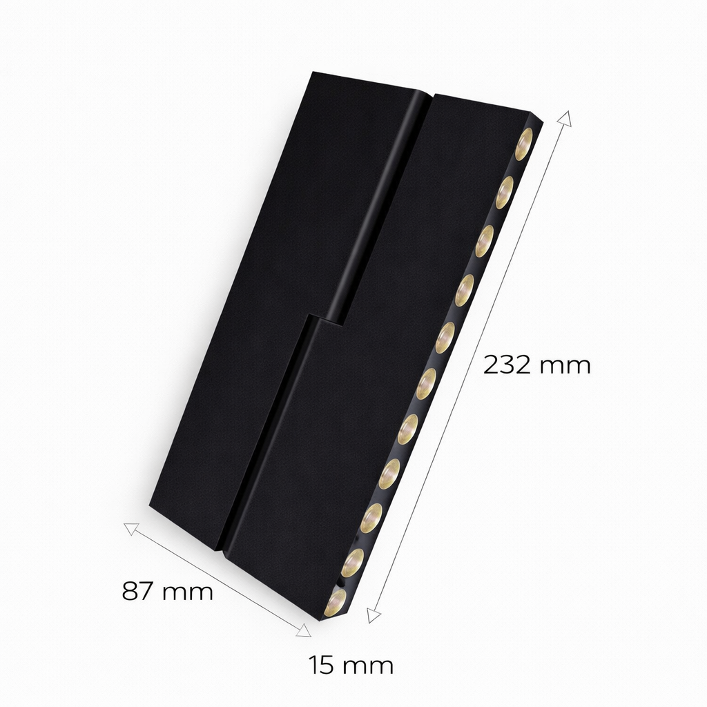 Proiector liniar pliabil magnetic 24V • 12W • 3000K • 684lm • 24° • Ra90 • 232mm - negru [4]