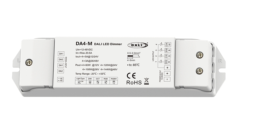 Receptor LED CCT (alb reglabil) • DALI • 12-24V • 4×5A - DA4-M [2]