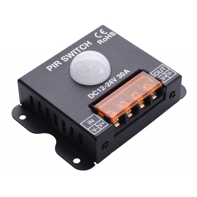 SENZOR PIR-30 COMUTATOR MISCARE 12V-24V/30A - accesoriu bandă LED [4]