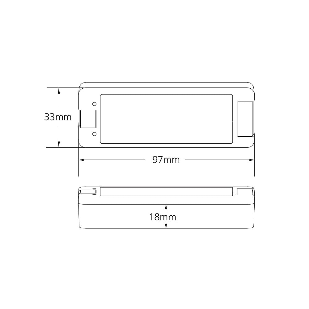 Set dimmer LED monocolor • 1 zonă, cu panou de perete și receptor [6]