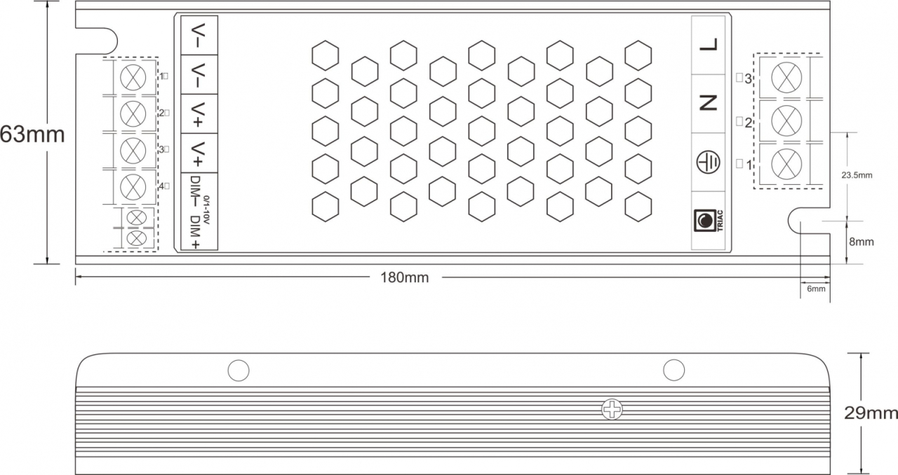 Sursă de alimentare LED 24V 150W carcasă carcasa metalica [2]