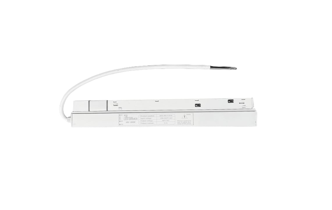 Sursă pentru șină magnetică 48V • 200W • IP20 cu cablu de 2m - alb [2]