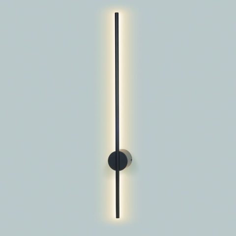 Aplice - Aplică LED de perete Avenue 15W • 3000K • 970lm • 7,5 cm × H80 cm - metal, negru