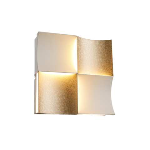 Aplice - Aplică LED de perete Chessy 21W • CCT reglabil • 1050lm • 21,1 cm × H21,1 cm - aluminiu, acril, auriu