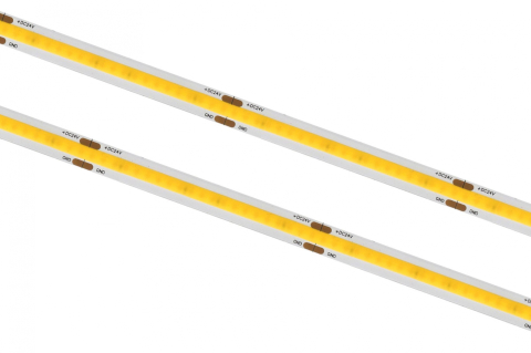 Bandă LED - Banda LED COB 320 LED/m 24V 6000K IP20 - rolă pe fundal alb