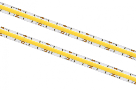 Bandă LED COB - Banda LED COB 608 LED/m 24V IP66 - rolă pe fundal alb