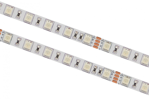 Bandă LED RGB și RGBW - Banda LED 60 LED/m 24V IP20 - rolă pe fundal alb