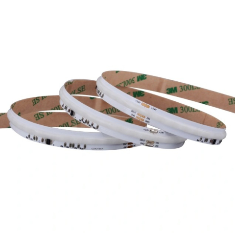 Bandă LED COB - Banda LED 420 LED/m 24V IP20 - rolă pe fundal alb