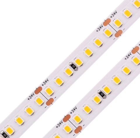 Bandă LED - Banda LED 160 LED/m 24V 3500K IP20 - rolă pe fundal alb