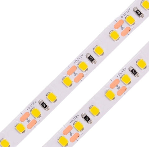 Bandă LED 12V - Banda LED 120 LED/m 12V 6000K IP20 - rolă pe fundal alb