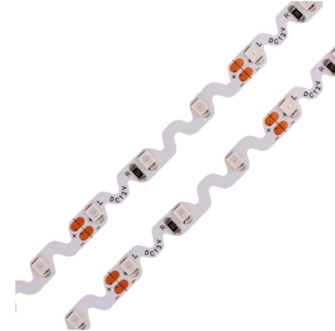 Bandă LED 12V - Banda LED 60 LED/m 12V 1900K IP20 - rolă pe fundal alb
